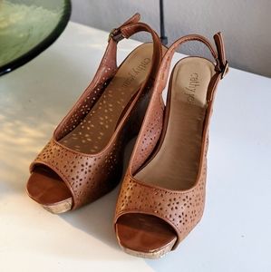 Cathy Jean Tan, Cork Wedges, Size 8